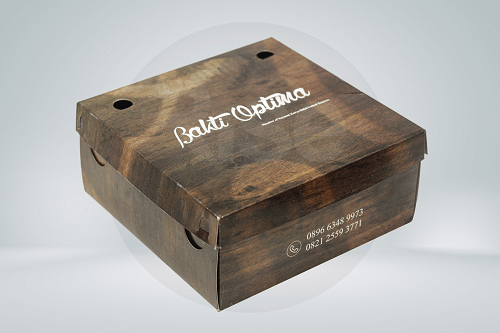 kotak nasi box standard bahan duplex